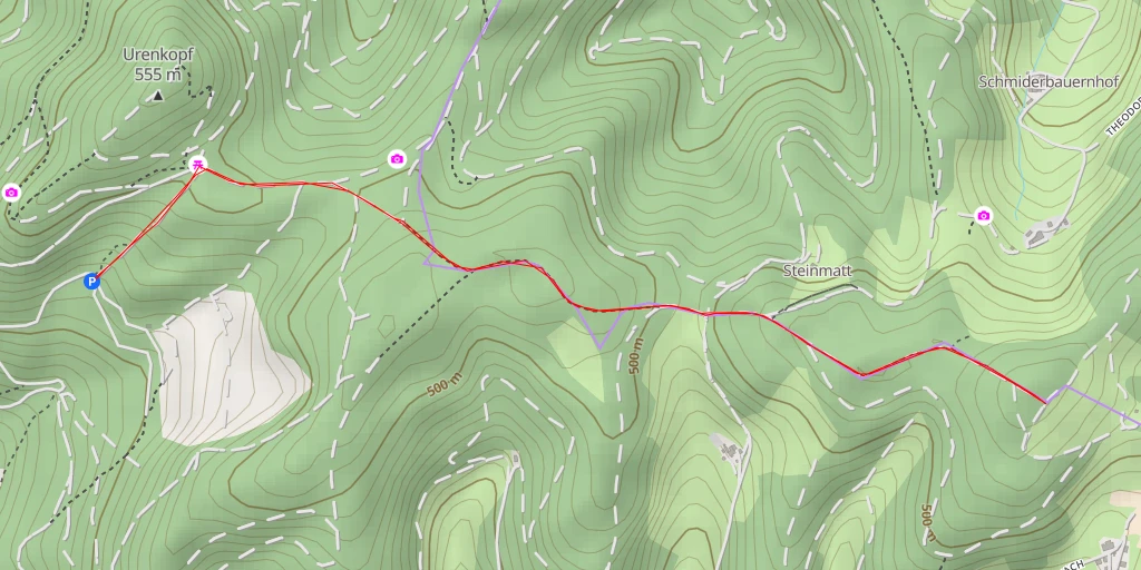 Map of the trail for Uhlseppe-Eck - Mühlenbach