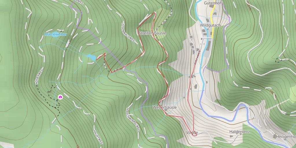 Map of the trail for Italienerweg - Italienerweg