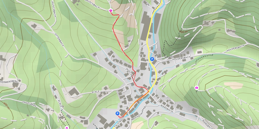 Carte de l'itinéraire :  Füllsender - Oberharmersbach