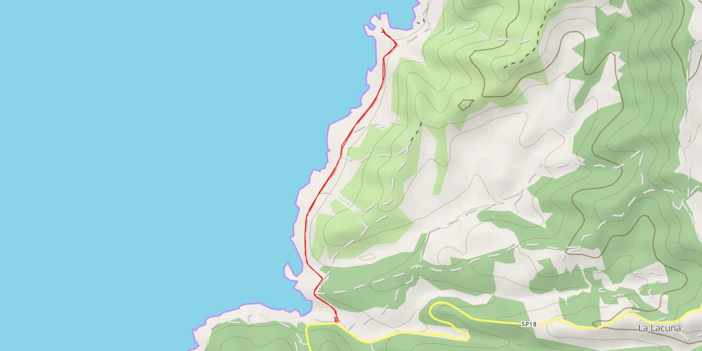 Map of the trail for Sentiero costiero Nurra - Sassari