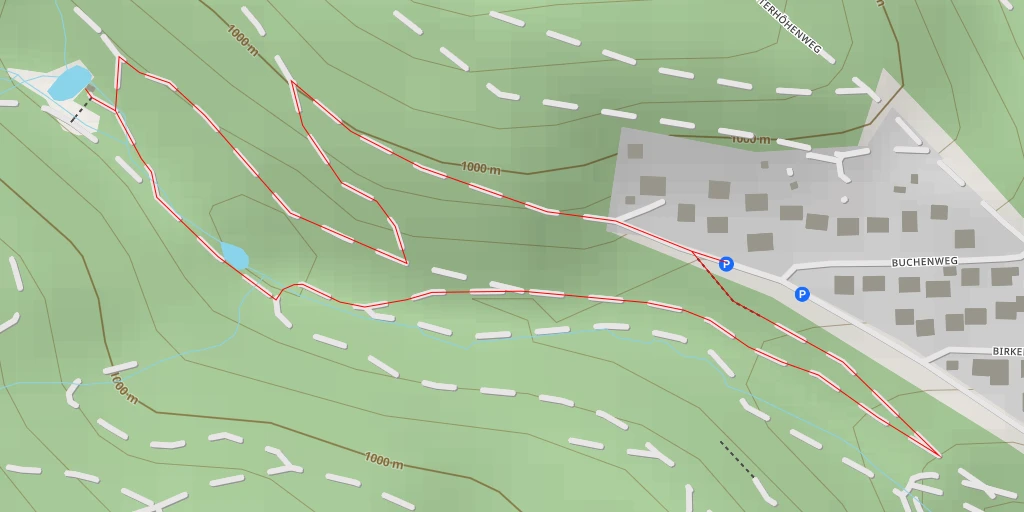 Map of the trail for Ganterhöhenweg - Ganterhöhenweg