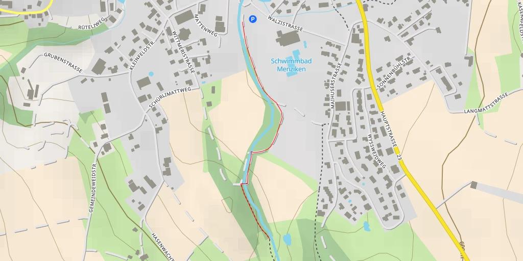 Map of the trail for Maihuserstrasse - Maihuserstrasse