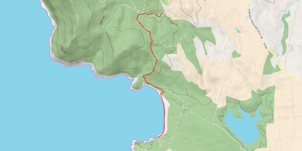 Map of the trail for il pozzo dell'a - more