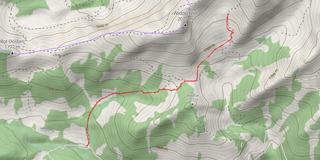 Map of the trail for Alter Tomlishornweg - Alter Tomlishornweg