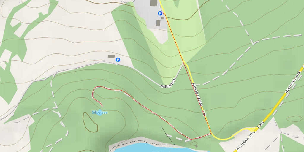 Map of the trail for Silbersee