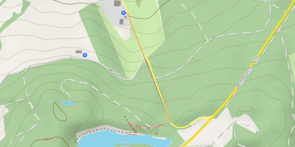 Map of the trail for Steinbruch Winkel