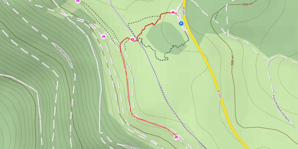 Map of the trail for Renchtal-Blick