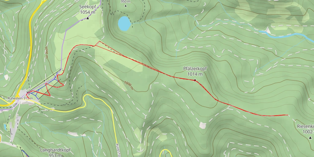 Carte de l'itinéraire :  Sübleskopf