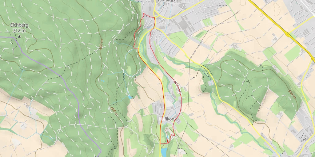 Carte de l'itinéraire :  Schlossweiher