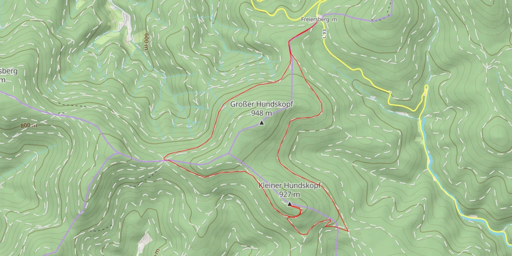 Map of the trail for Kleiner Hundskopf