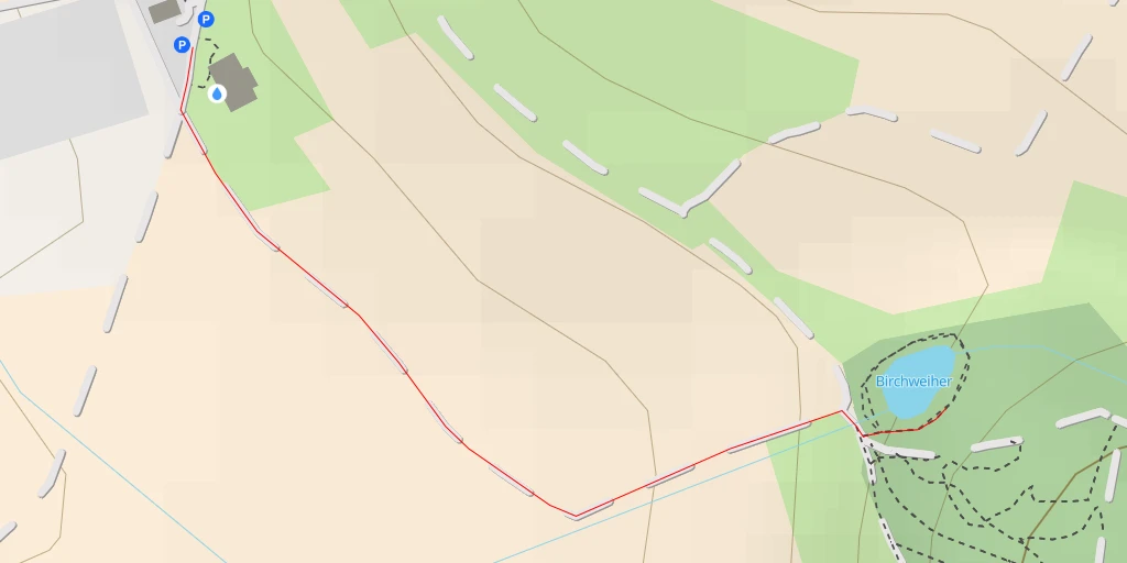 Map of the trail for Birchweiher