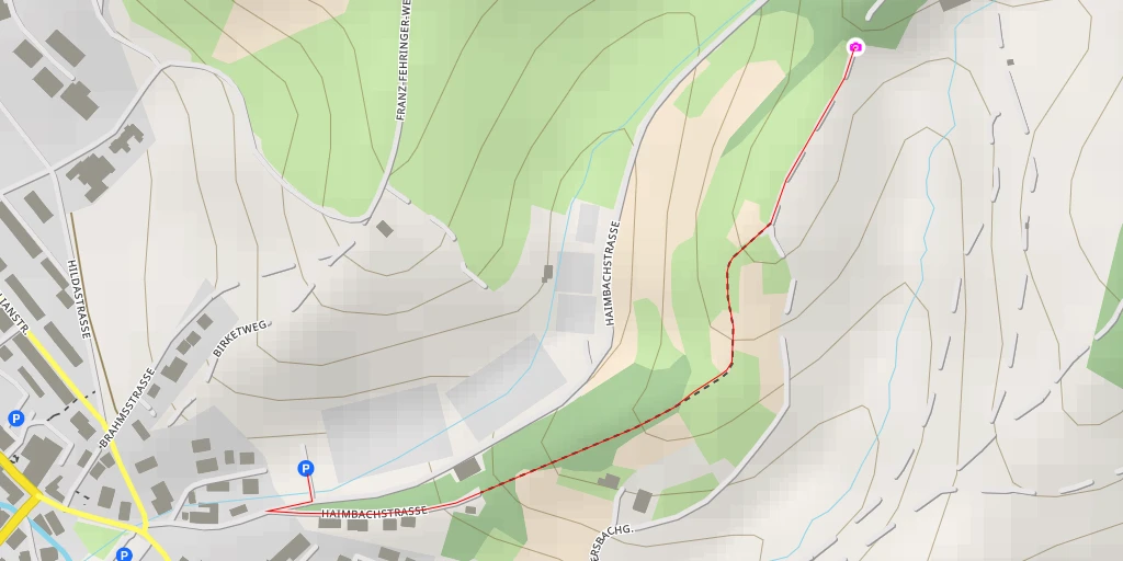 Map of the trail for Gemeinde Dörfel - Baden-Baden