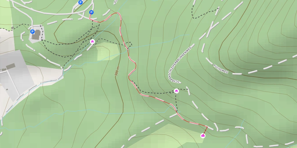 Map of the trail for Rotwild und Mufflon