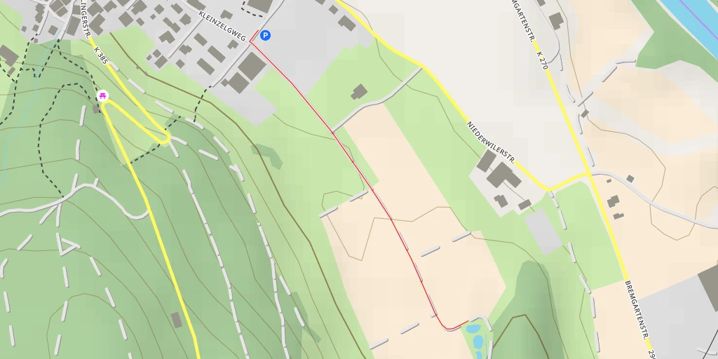 Map of the trail for Kapellenweg - Kapellenweg