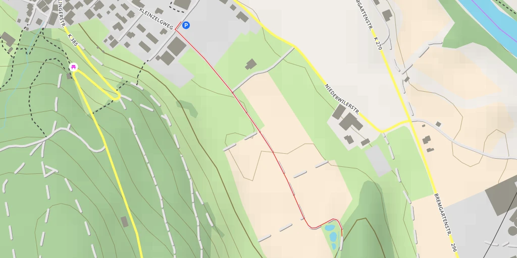 Map of the trail for Kapellenweg - Kapellenweg