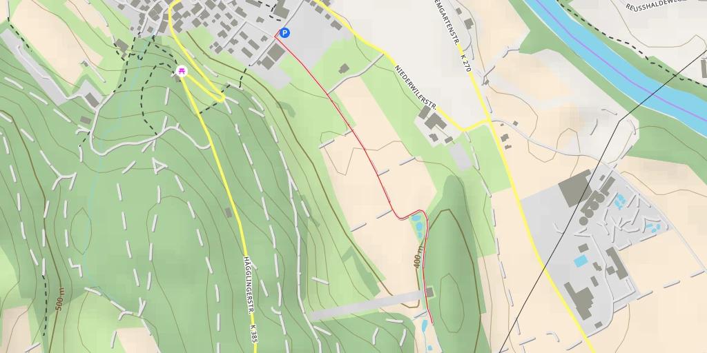 Map of the trail for Kapellenweg - Kapellenweg