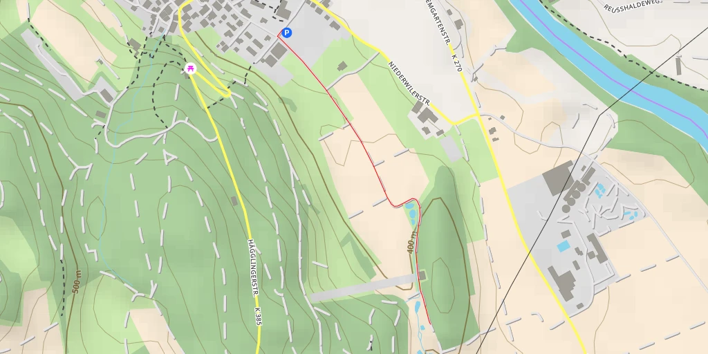 Map of the trail for Kapellenweg - Kapellenweg