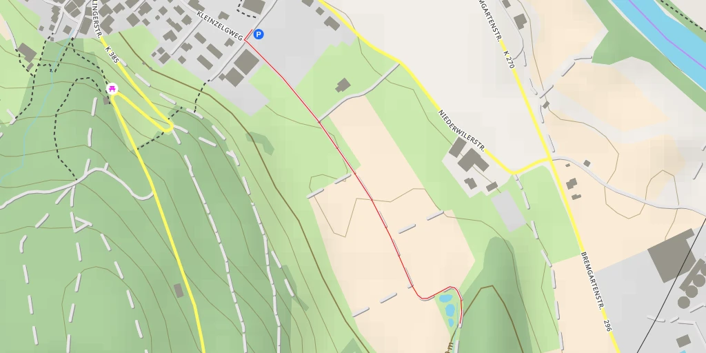 Map of the trail for Kapellenweg - Kapellenweg