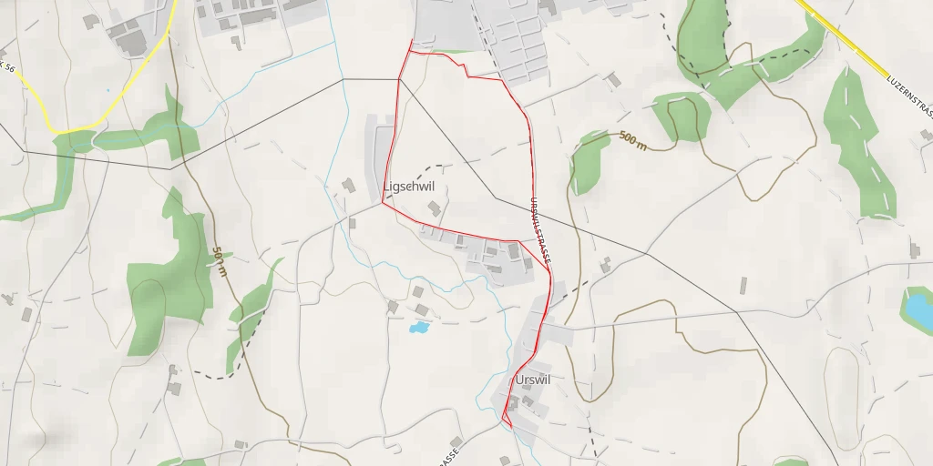 Map of the trail for Rothenburgstrasse - Rothenburgstrasse