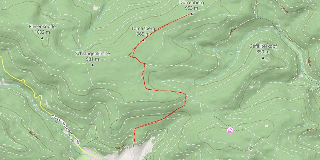Map of the trail for Dürrenberg
