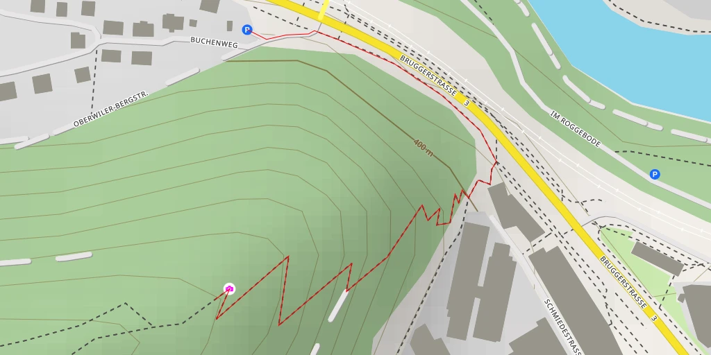 Map of the trail for Martinsberg Känzeli