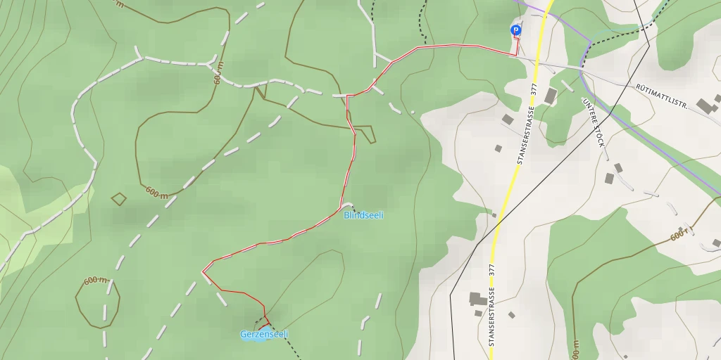Map of the trail for Gerzenseeli