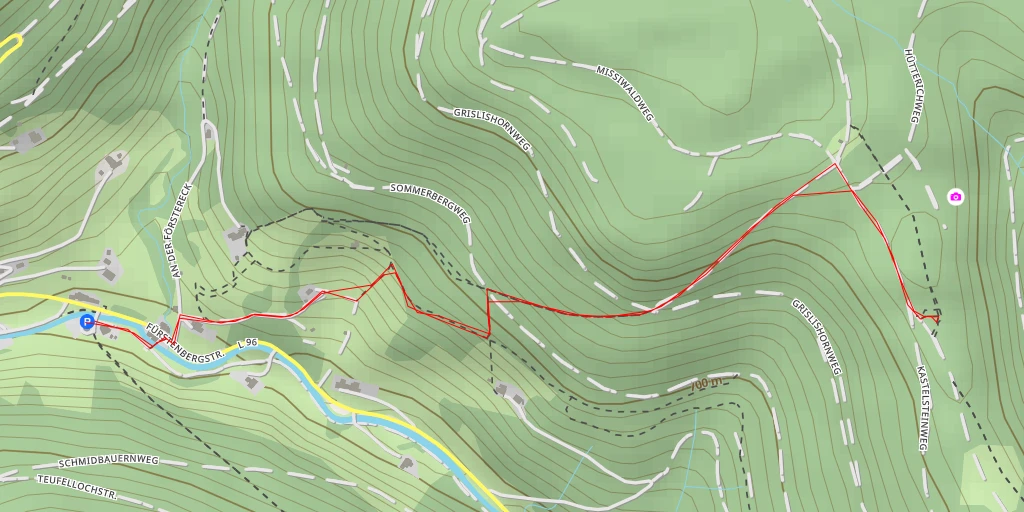 Map of the trail for Kastelstein