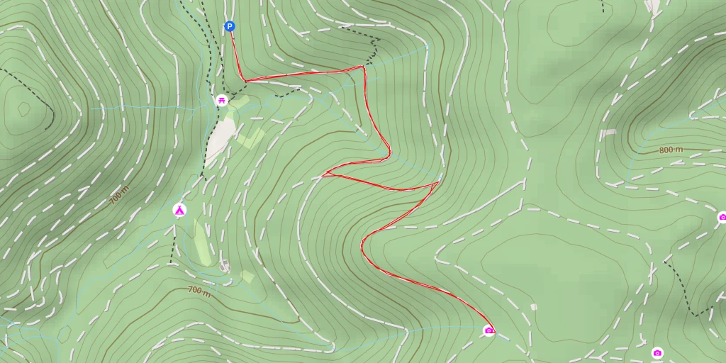 Map of the trail for Kienberghütte - Baiersbronn