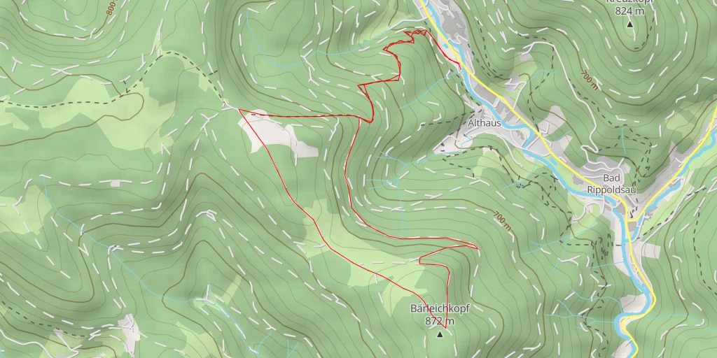 Map of the trail for Bärleichkopf