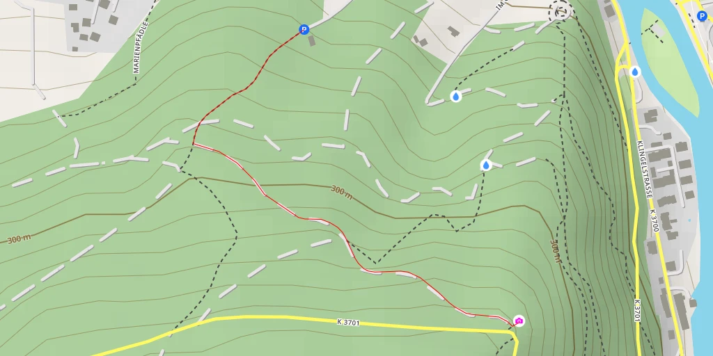 Map of the trail for Obelisk zum Straßenbau - Gernsbach