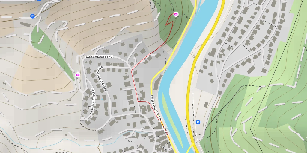 Map of the trail for Grafensprung