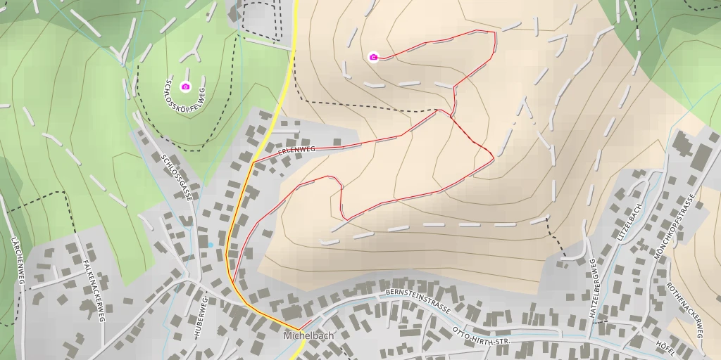 Map of the trail for Moosbronner Straße - Gaggenau