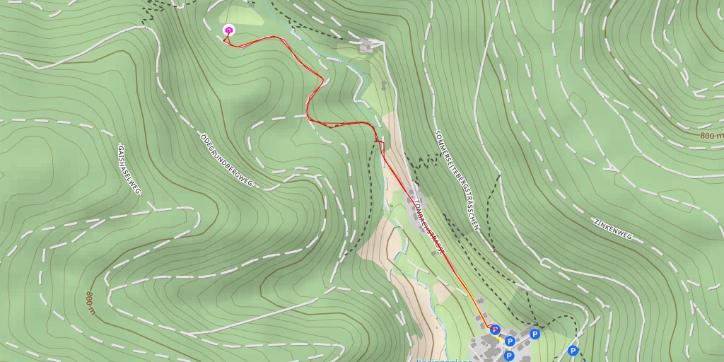 Map of the trail for Pudelstein