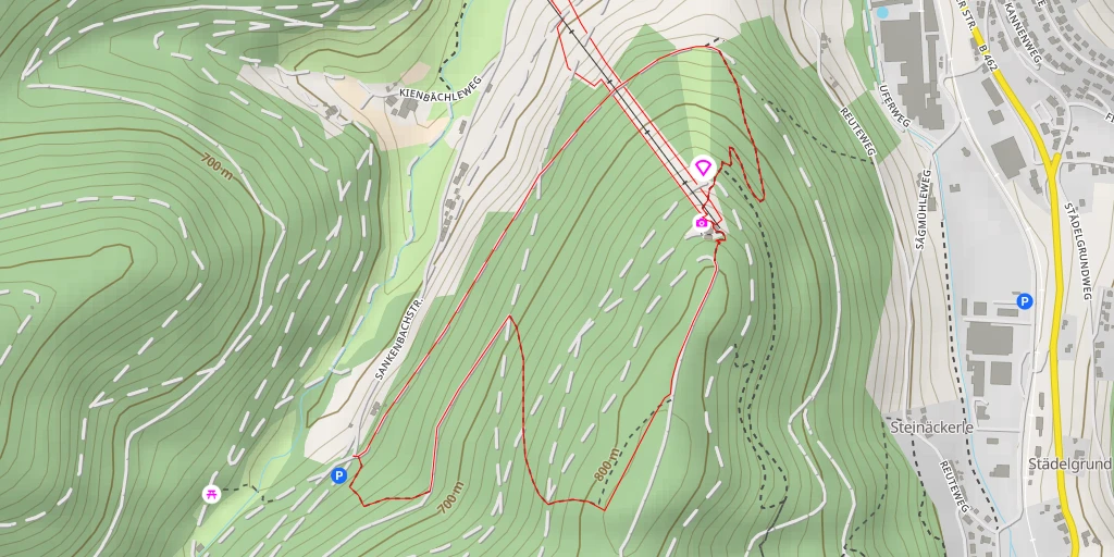 Map of the trail for Stöckerkopf