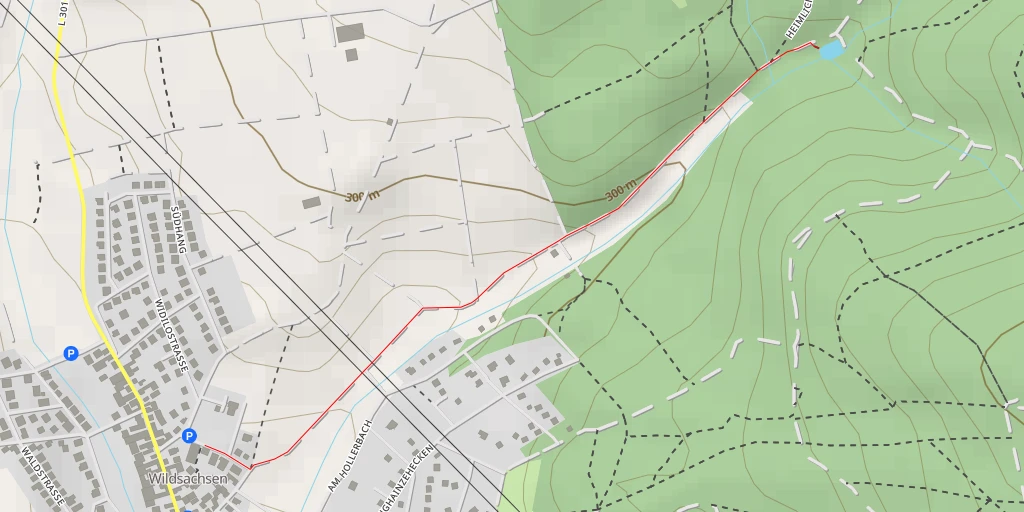 Map of the trail for Heimlicher Pfad - Heimlicher Pfad