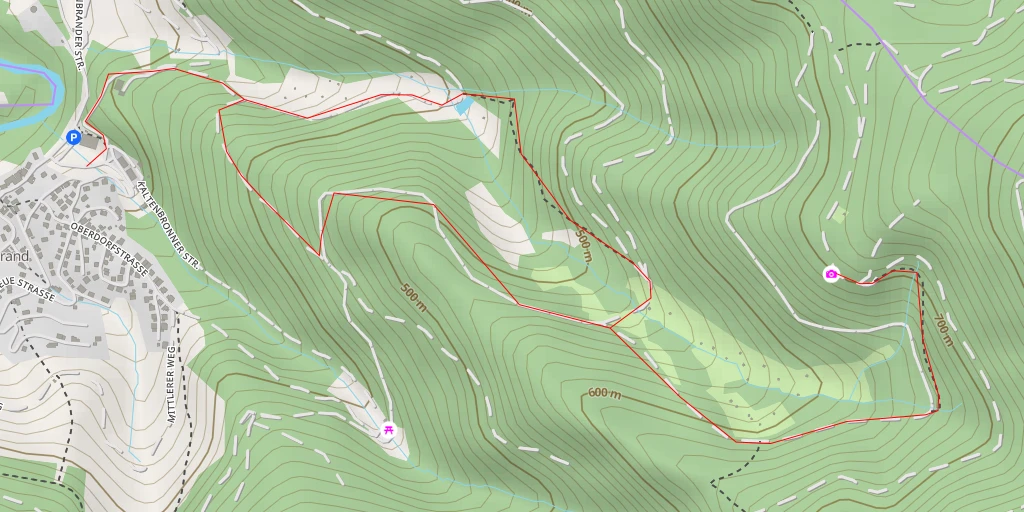 Map of the trail for Riedberg - Forbach