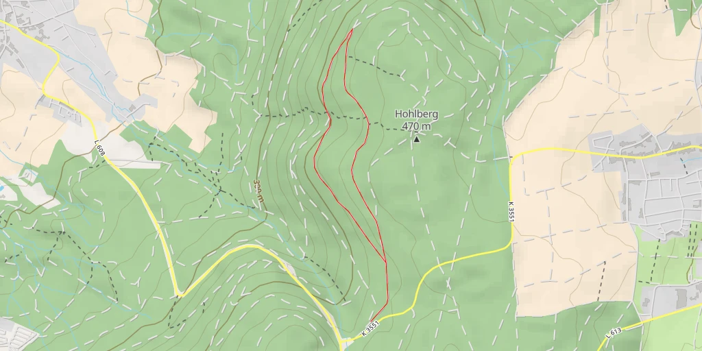 Map of the trail for Langwiesenberg / Malschauen
