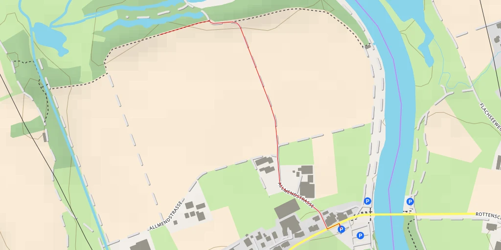 Map of the trail for Zugerstrasse