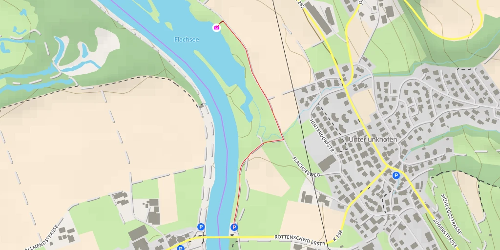 Map of the trail for Flachsee