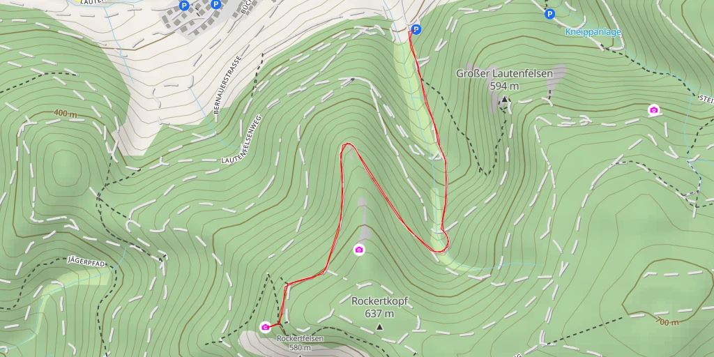 Map of the trail for Elsbethhütte