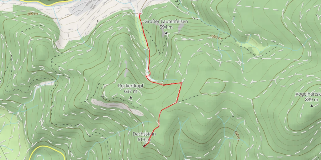 Map of the trail for Dachsstein