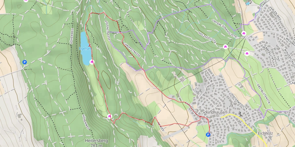 Carte de l'itinéraire :  Egelsee