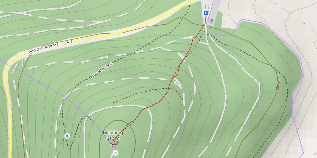 Map of the trail for Mahlbergturm
