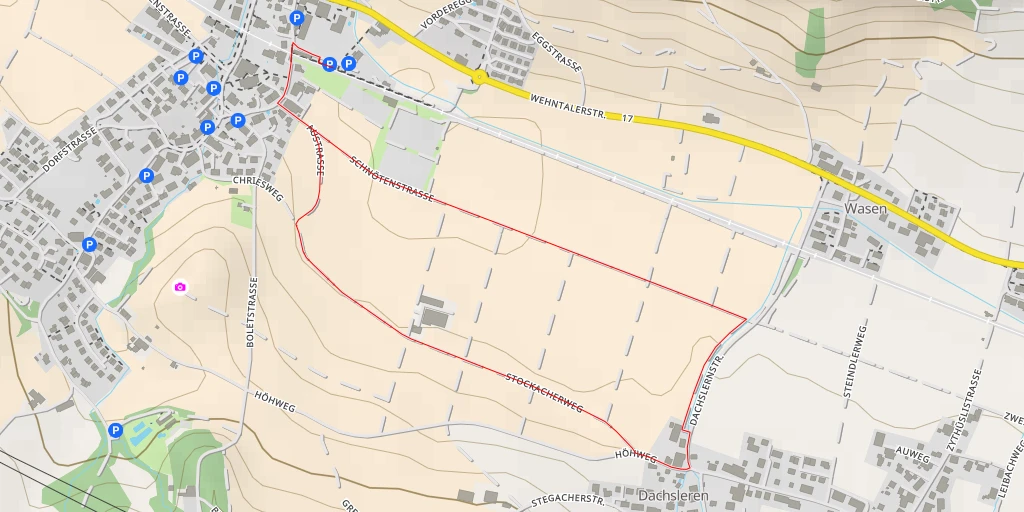 Map of the trail for Höhweg