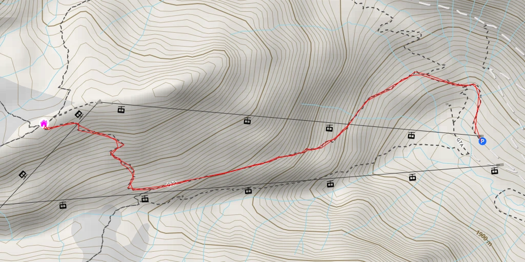 Carte de l'itinéraire :  Rifugio Città di Busto