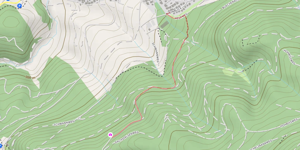 Map of the trail for Dachsfelsen