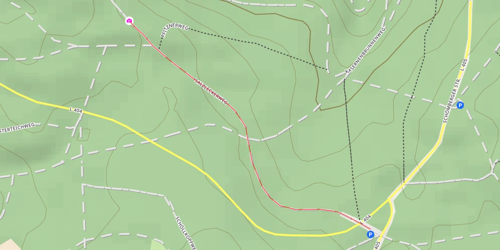 Map of the trail for Salzleckerweg - Salzleckerweg