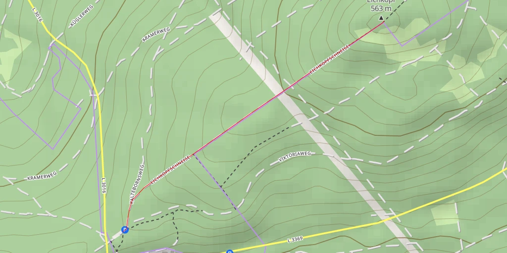 Map of the trail for Eichkopf