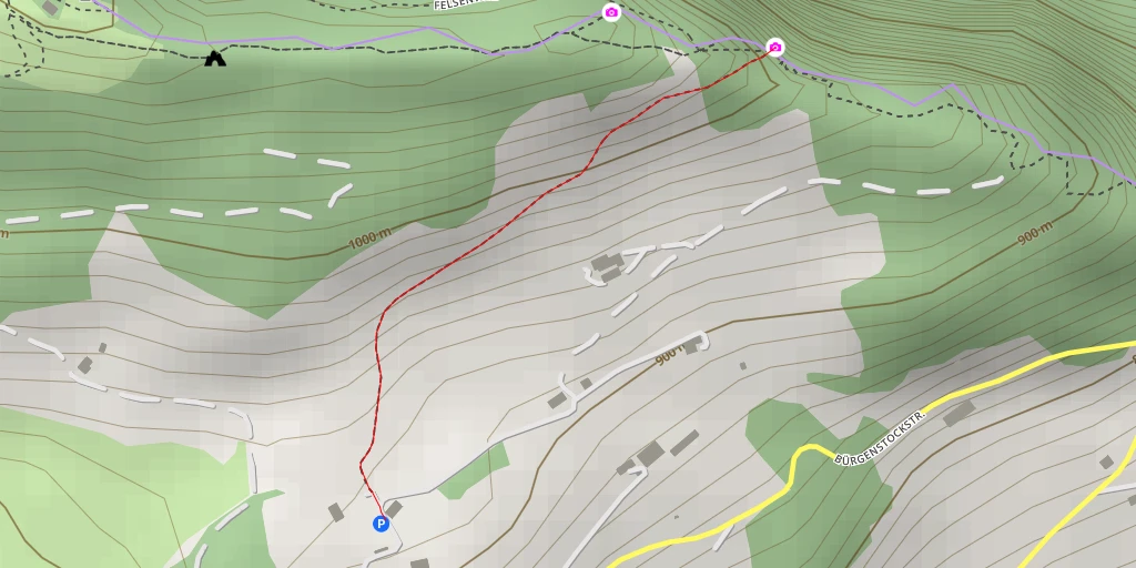 Map of the trail for Chänzeli