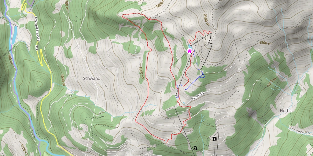 Map of the trail for Sädelegg - Engelberg